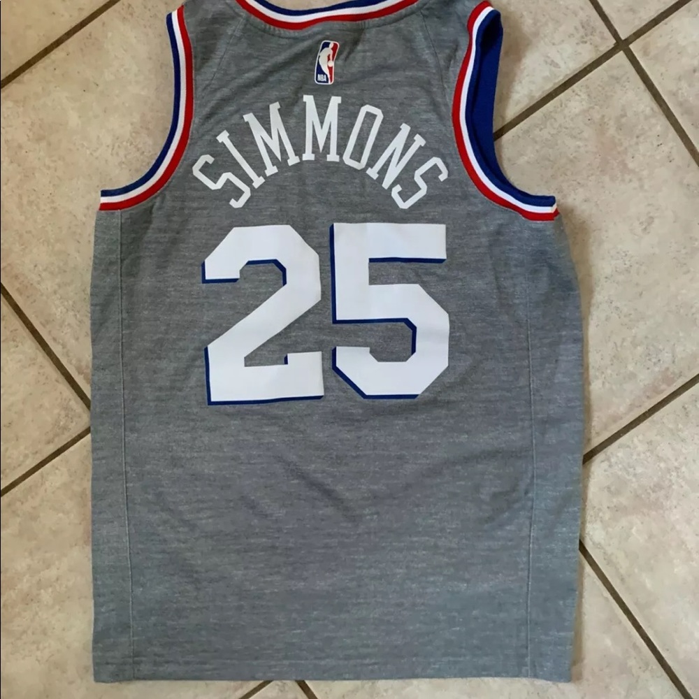 Men’s authentic Philadelphia Sixers Simmons Jersey